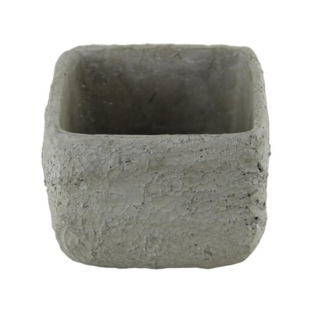 CHEUNGS 3 lbs Square Cement Planter with Arrow Design 5095